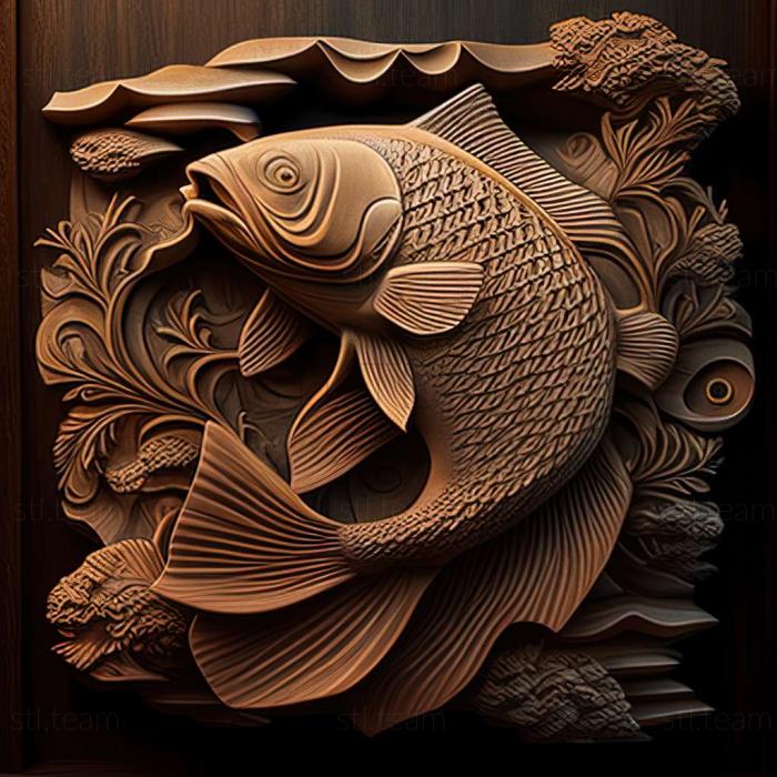 3D model Thai labeo fish (STL)